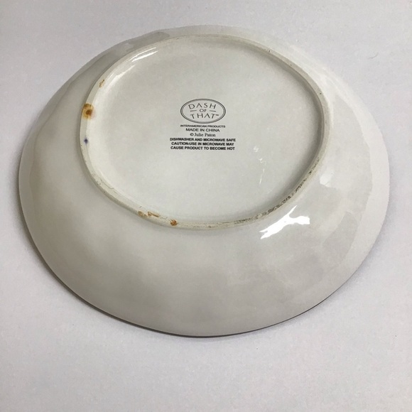 Dash of That Julie Paton Villa Tomato Salad Dessert Bowl Interamerican Products - Picture 11 of 14